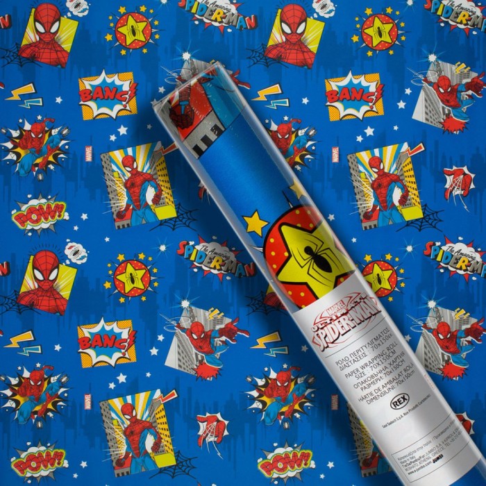 H&acirc;rtie Ambalat Rex London Spiderman, Multicolor, 150x70cm