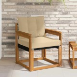 vidaXL Canapea de exterior Lemn Solid de Acacia natural 3436293
