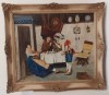 Ulei pe p&acirc;nză o lucrare veche semnata de o foarte bună calitate &icirc;ncadrata &icirc;ntr-o ramă Blondel din lemn masiv, Portrete, Realism