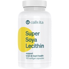 Super Soya Lecithin, Complex Nutritiv cu Lecitina din Soia pentru Prospetime Mentala (100 capsule gelatinoase) - Calivita