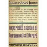 Hans Robert Jauss - Experienta estetica si hermeneutica literara (Editia: 1983)