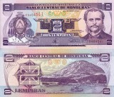 Honduras 2 Lempiras 1997 UNC Bancnota Straina America Necirculata