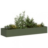 VidaXL Jardinieră verde măsline 280x80x40 cm oțel