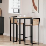 vidaXL Masă de bar natural 60 x 60 x 105 cm Lemn de pin masiv 892797