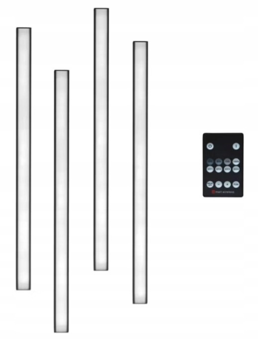 Set iluminare led pentru riflaje MDF, varianta II, 2 lampi x 1 metru, 520 lm, 5.6W, telecomanda Household NewTrend