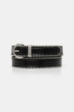 Sisley curea femei, culoarea negru, 6TILWL02S