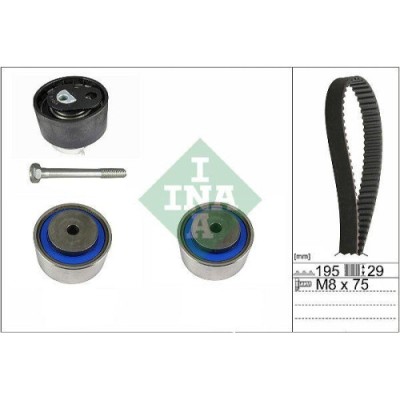 Kit curea distributie Citroen C5, C6; Jaguar S-Type, XF, XJ; Land Rover Discovery, Range Rover; Peugeot 407, 607, 2.7 HDi, 3.0 HDi, 2.7 D, 3.0 D, 3.0 foto