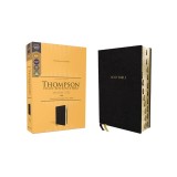 Kjv, Thompson Chain-Reference Bible, Handy Size, European Bonded Leather, Black, Red Letter, Thumb Indexed, Comfort Print
