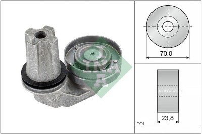 INA 534 0635 10 Intinzator curea, curea distributie foto