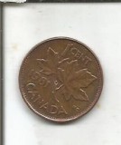Moneda Canada 1 Cent 1981 - Numismatica - Colectie