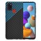 Husa pentru Samsung Galaxy A21s A217, Techsuit, Carbonite FiberShell, Neagra Bleu