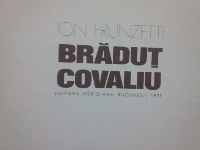 Ion Frunzetti - Bradut Covaliu (1975) foto