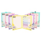 Tabla magnetica de scris cu 2 fete, marker inclus,rama plastic,28x39.5 cm diverse culori