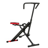 SPORTNOW aparat Total Crunch pliabil cu șezut reglabil, din metal și plastic, 57 x 105 x 115 cm, roșu | Aosom Romania