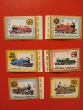 AJMAN, LOCOMOTIVE - SERIE COMPLETĂ MNH