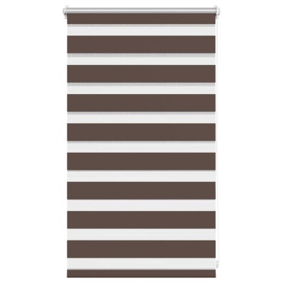 Jaluzea tip zebra, 50 x 100 cm, cafeniu foto