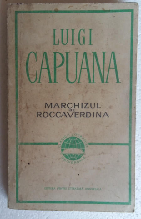 (C465) LUIGI CAPUANA - MARCHIZUL DE ROCCAVERDINA