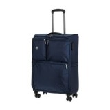 Valiză Troler Textilă 58L cu Roți Rotative și Compartimente Externe, CMCLASS