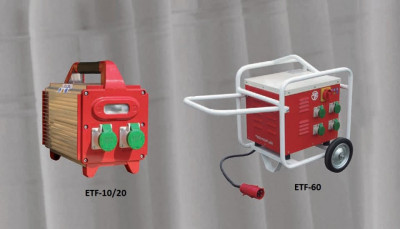 Convertizor electric de frecventa, ETF-20, 2 KVA, 2 iesiri 42 V/200 Hz (Monofazic 230 V/ 50-60 Hz) - Technoflex-141553R012 foto