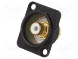 Connector RCA NEUTRIK NYS367 alb pentru cablu Blană/Crom