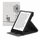 Husa pentru Amazon Kindle Paperwhite 11, Kwmobile, Alb/Negru, Piele ecologica, 56264.05