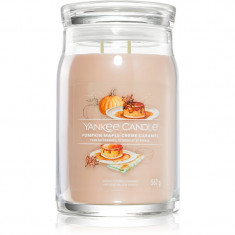 Yankee Candle Pumpkin Maple Crème Caramel lumânare parfumată 567 g