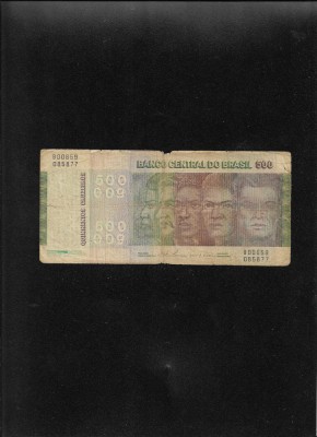 Rar! Brazilia 500 cruzeiros 1979 seria00659085877 uzata foto