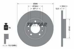TEXTAR 92268003 PRO Disc frana foto