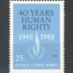 Cipru.1988 40 ani Declaratia drepturilor omului SC.15