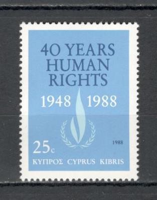 Cipru.1988 40 ani Declaratia drepturilor omului SC.15