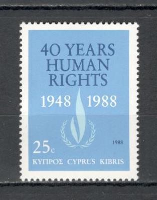 Cipru.1988 40 ani Declaratia drepturilor omului SC.15