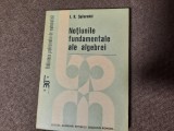 Notiunile fundamentale ale algebrei I.R.SafarevICI