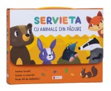 Servieta cu animale din padure, Kreativ