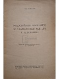 Al. Iordan - Preocuparile lingvistice si gramaticale ale lui V. Alecsandri (Editia: 1940)