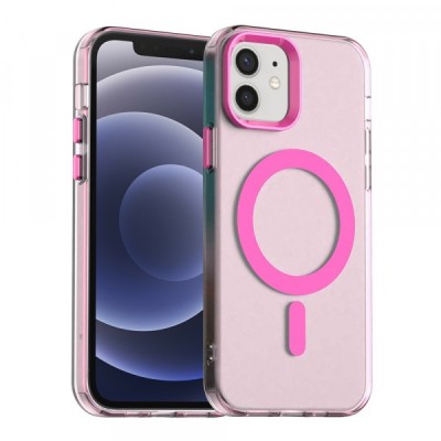 Husa MagSafe pentru Apple iPhone 12 / 12 Pro, Techsuit, CandyCase, Roz foto