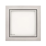 Ușă de vizitare cu ramă din aluminiu Mat si sticla Alb 200x200