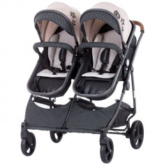 Carucior gemeni Chipolino Duo Smart Beige Graphite Linen foto