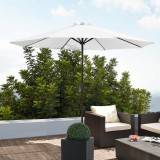 Umbrela gradina Berlin alb [casa.pro] HausGarden Leisure