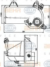 Vas de expansiune, racire BMW X5 (E53) (2000 - 2006) HELLA 8MA 376 789-721 foto