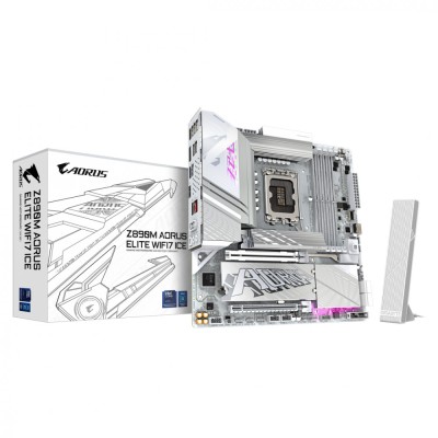 Placa de Baza GIGABYTE Z890M AORUS ELITE WIFI7 ICE LGA1851 foto