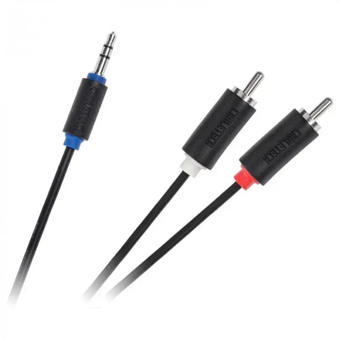 Cablu Cabletech Standard Jack 3.5 Tata - 2RCA Tata 1.8 m