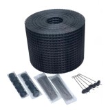 Plasa de protectie panouri fotovoltaice anti pasari, otel zincat 20cm L=30 m cu sistem de fixare inclus