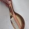 Set vintage german de măturică de masă și lopățică (crumb sweeper), anii &rsquo;60, metal cu patină, decor rustic de colecție