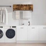 vidaXL Șifonier, stejar fumuriu, 100x32,5x35 cm, lemn prelucrat 815213