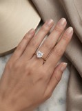 Cumpara ieftin Inel din Argint 925 Aurit Pure Heart Solitaire