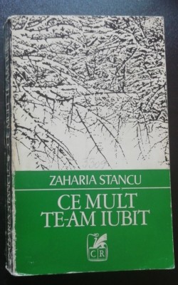 myh 546s - ZAHARIA STASNCU - CE MULT TE-AM IUBIT - ED 1972 foto