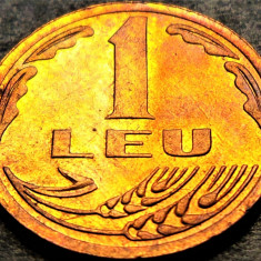 Moneda 1 LEU - ROMANIA, anul 1992 * cod 1116 J = UNC