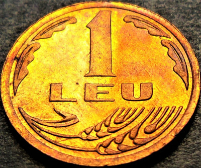 Moneda 1 LEU - ROMANIA, anul 1992 * cod 1116 J = UNC foto