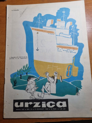 Revista umoristica urzica - 15 august 1968 foto