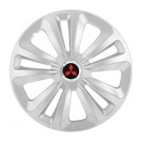 Set 4 Capace Roti Terra Gri R14, pentru Mitsubishi